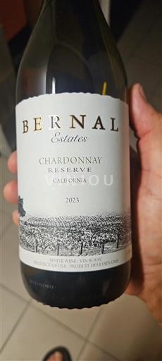 California AVAs Unspecified Bernal Estates Chardonnay Reserve 2023