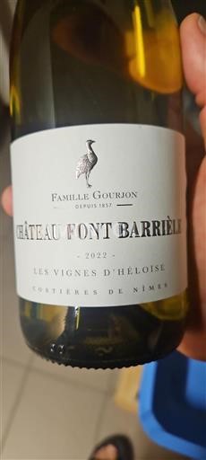 Rhône Valley Costières de Nîmes Château Font Barrièle Les Vignes d'Héloïse 2022