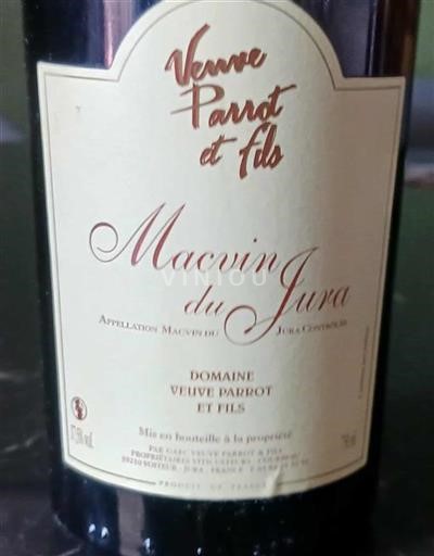 Jura Macvin del Giura Veuve Parrot et Fils 2011 Senza annata