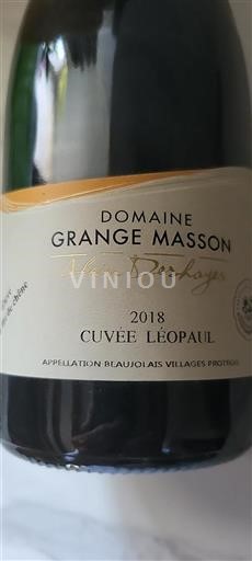 Beaujolais Beaujolais byar Domaine Grange Masson Léopaul 2018