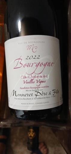 Burgundsko Monneret Père & Fils Vieilles Vignes 2022