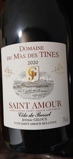 Beaujolais Saint-Amour Domaine Mas des Tines Côte de Besset 2020
