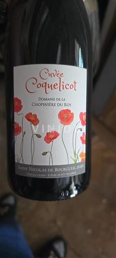 Loirevallei Saint-Nicolas-De-Bourgueil Domaine La Chopinière du Roy Coquelicot 2020