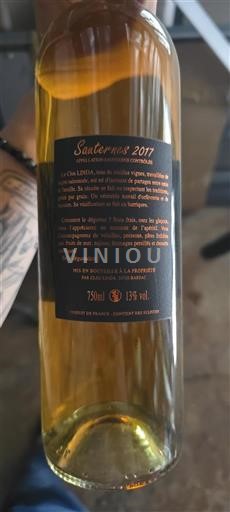 Bordeaux Sauternes Clos Linda 2017