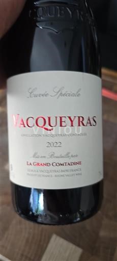 Rhône Valley Vacqueyras La Grand Comtadine Spéciale 2022