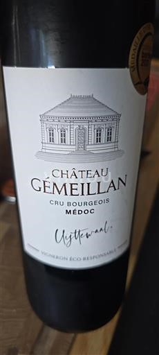 Bordeaux Médoc Cru Bourgeois Château Gémeillan 2021