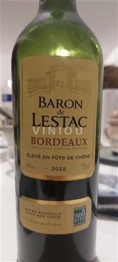 Bordeaux Baron de Lestac 2022