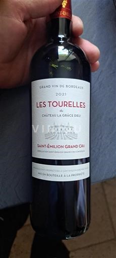 Bordeaux Saint-Émilion Grand Cru Grand Cru Château La Grâce Dieu Les Tourelles 2021