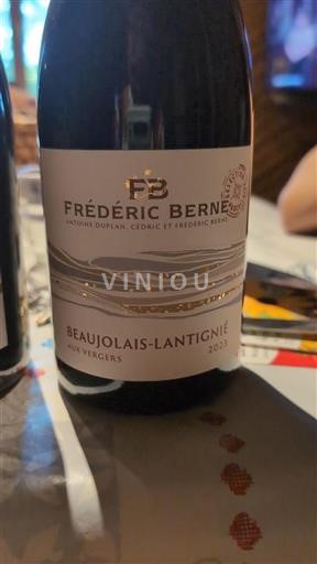Beaujolais Nicht spezifiziert Frédéric Berne Aux Vergers 2023