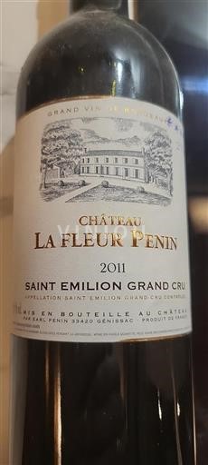 Bordeaux Saint-Émilion Grand Cru Grand Cru Château La Fleur Penin 2011