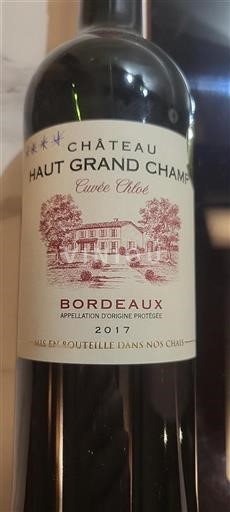 Bordeaux Château Haut Grand Champ Chloé 2017