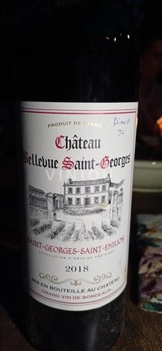 Bordeaux Saint-Georges-Saint-Émilion Château Bellevue Saint-Georges 2018