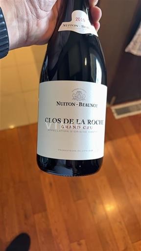 Bourgogne Clos-de-la-roche Grand Cru Nuiton-Beaunoy 2019