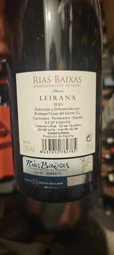 Galicia Rías Baixas Bodegas Forjas del Salnés Leirana 2021
