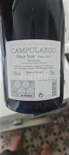 Portugal Bairrada Campolargo 2017