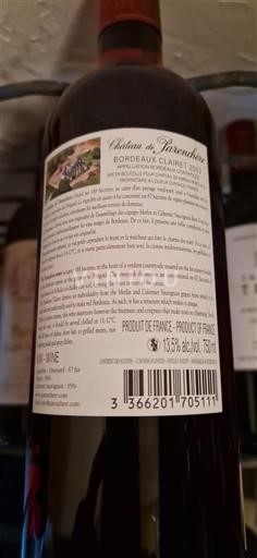Bordeaux Bordeaux clairet Château Parenchère 2017