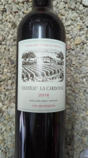 Bordeaux Médoc Cru Bourgeois Château La Cardonne 2016