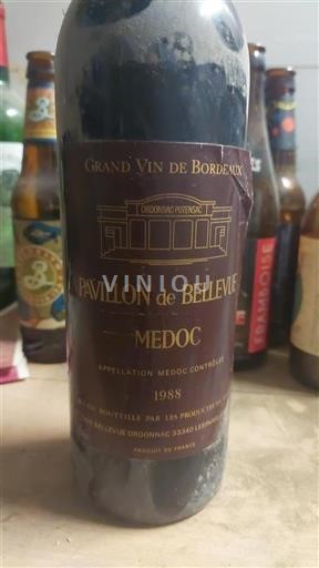 Bordeaux Médoc Pavillon de Bellevue 1988