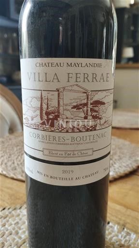Languedoc Corbières-Boutenac Château Maylandie Villa Ferrae 2019