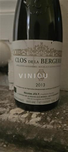 Údolí Loiry Savennières Château La Roche-aux-Moines Clos de la Bergerie 2013