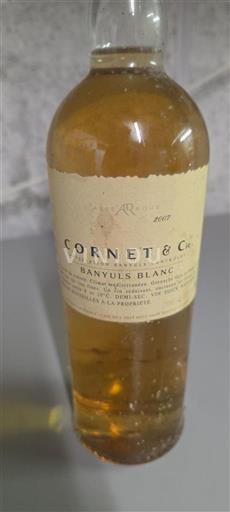 Vin Blanc demi-sec Cornet & Cie 2007 France Roussillon Banyuls