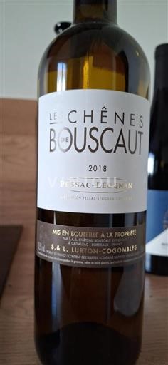 Bordeaux Pessac-Léognan Château Bouscaut Les Chênes de Bouscaut 2018