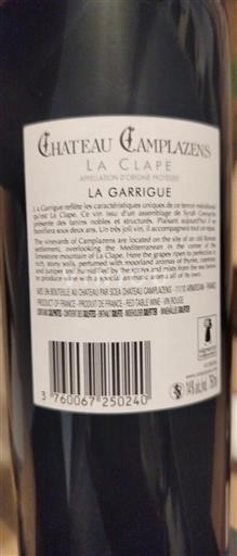 Languedoc La Clape Château Camplazens La Garrigue 2021