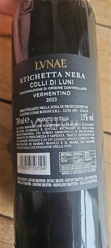 Liguria Colli di Luni Lunae Etichetta Nera 2023