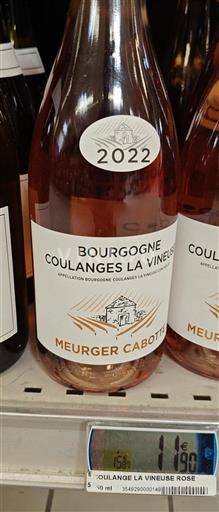 Burgundy Burgundy Coulanges-la-Vineuse Meurger Cabotte 2022