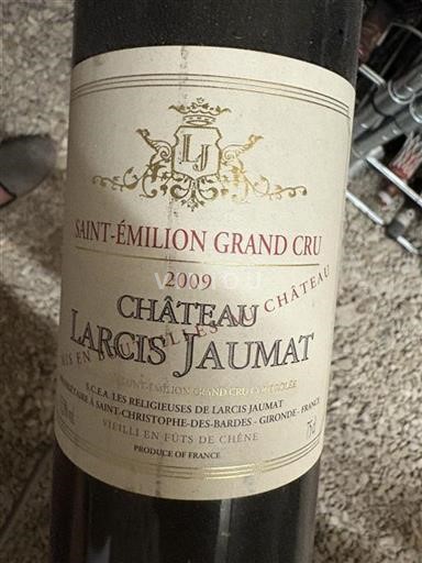 Bordeaux Saint-Émilion Grand Cru Larcis Jaumat 2009