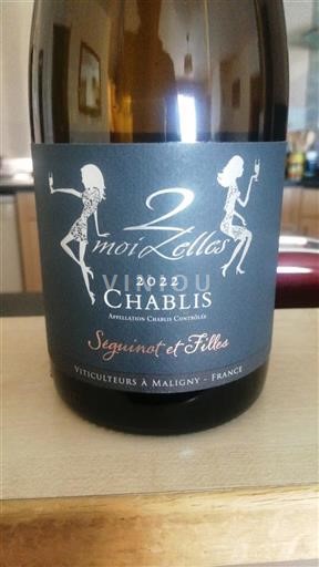 Bourgogne Chablis Séguinot et Filles 2 moi Zelles 2022
