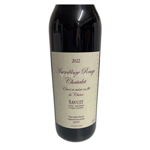 Vaud Lavaux AOC Yves-Alain Perret Assemblage rouge Chatalet 2022