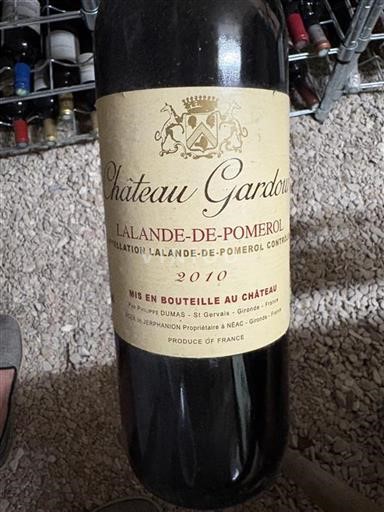 Bordeaux Lalande-de-Pomerol Château Gardour 2010