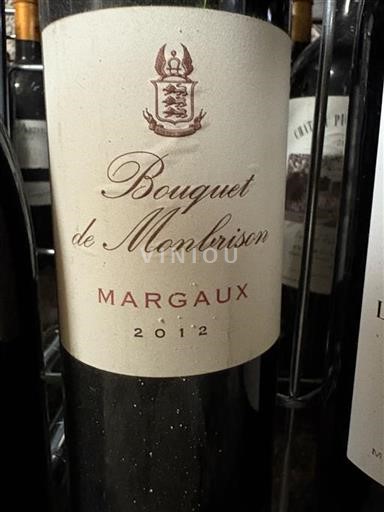 Bordéus Margaux Bouquet de Monbrison 2012