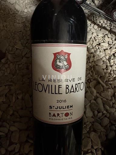 Bordeaux Saint-Julien Léoville Barton La Réserve de Léoville Barton 2016