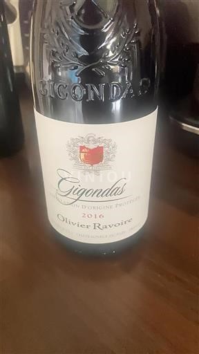 Vin Rouge sec Olivier Ravoire 2016 France Vallée du Rhône Gigondas