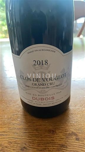 Borgogna Clos-de-vougeot Grand Cru Dubois Clos de Vougeot 2018