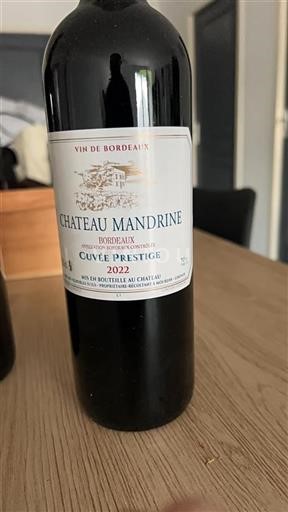 Bordeaux Château Mandrine Prestige 2022