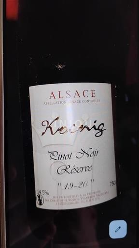 Elsass Grand Cru Koenig Réserve 2020