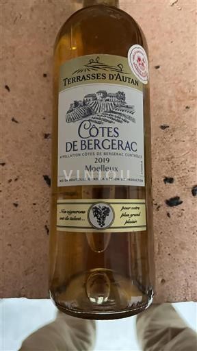 Sydvestfrankrig Côtes-de-bergerac Terrasses Autan 2019