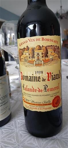 Bordeaux Lalande-de-Pomerol Domaine Viaud 1998