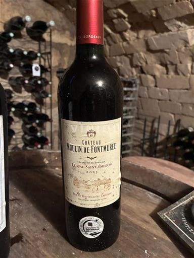 Bordéus Lussac-Saint-Émilion Château Moulin de Fontmurée 2015