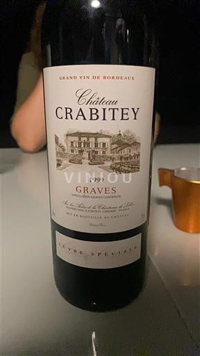 Bordeaux Graves Château Crabitey Spéciale 1999