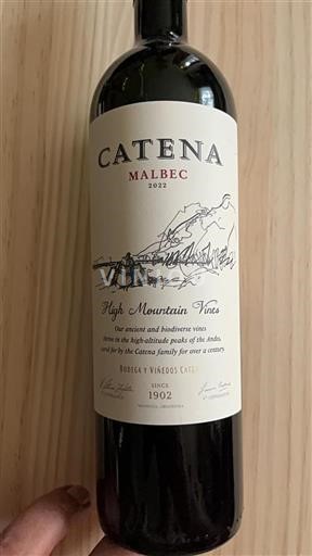 Mendoza Non specificato Bodega y Viñedos Catena High Mountain Vines 2022