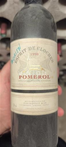 Bordeaux Pomerol Esprit de Clocher 1998