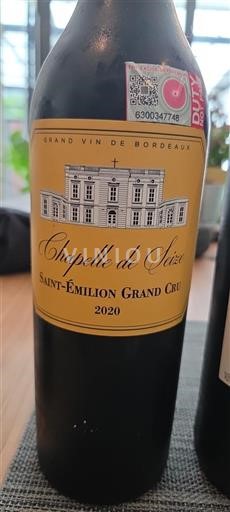Bordeaux Saint-Émilion Grand Cru Chapelle de Seize 2020