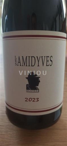 Vin Rouge sec Les amidyves Earl olivier 2023 France Vallée du Rhône biodynamie