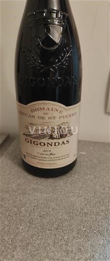 Vin Rouge sec Cuvée non filtrée Domaine Roucas de Saint Pierre 2019 France Vallée du Rhône Gigondas AOC