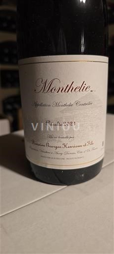 Burgundy Monthélie Domaine Georges Henrieoux et Fils 2021
