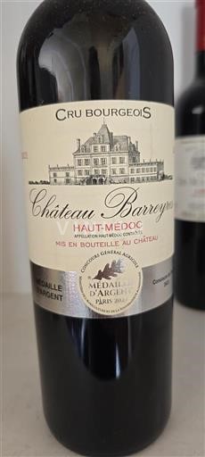 Bordeaux Haut-Médoc Cru Bourgeois Château Barreyres 2021